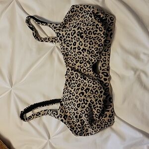 Women's darling cheetah print swim top